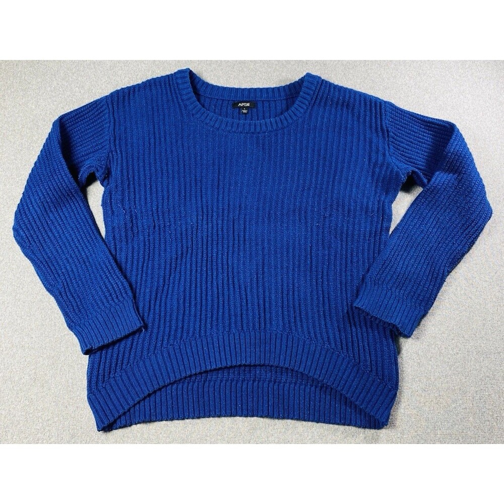 Apt-9 Crew neck Sweater Size L Blue